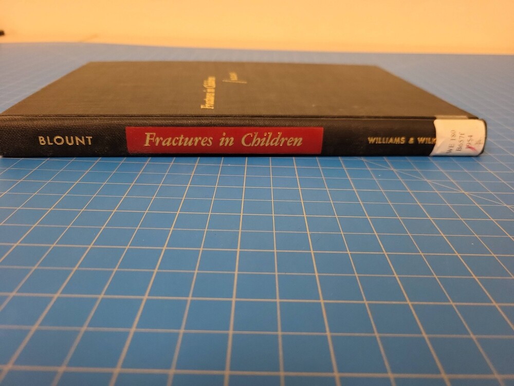 Blount Fractures in Children Hardcover Medical Textbook Orthopedics Surgery Book